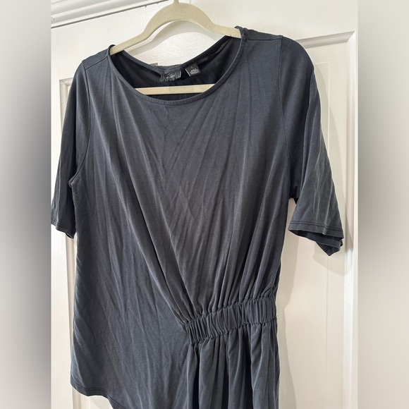 Halogen soft modal polyester ruched on side shirt sleeve work blouse top - Picture 4 of 9